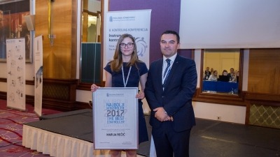 8. kontroling konferencija - Najbolji kontroler - Marija Rečić i Dr. Mladen Meter