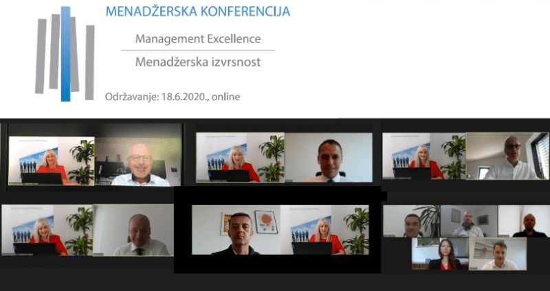 Uspješno održana Menadžerska konferencija: Management Excellence/Menadžerska izvrsnost, 18. lipnja 2020.