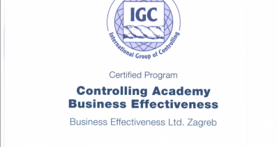 IGC recertifikacija novog programa Kontroling akademije Poslovna učinkovitost