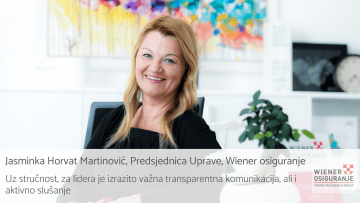 Intervju: Jasminka Horvat Martinović, Predsjednica Uprave Wiener osiguranja | Leadership u praksi Intervju: Jasminka Horvat Martinović, Predsjednica Uprave Wiener osiguranja | Leadership u praksi