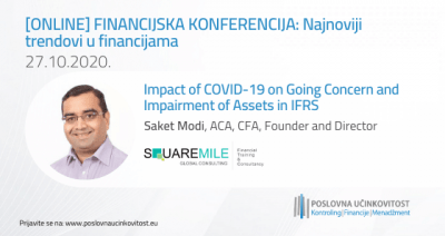 [INTERVIEW] Saket Modi, CFA,  Founder and Director  Square Mile Global Consulting | Impact of COVID-19 on Going Concern and Impairment of Assets in IFRS