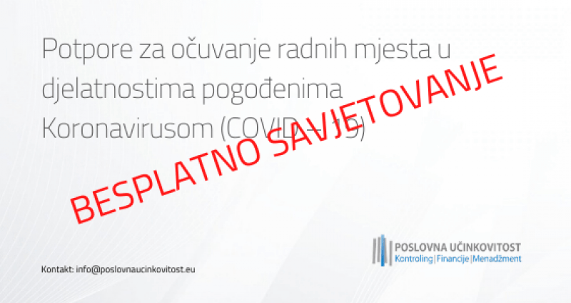 [BESPLATNO SAVJETOVANJE] Potpore za očuvanje radnih mjesta