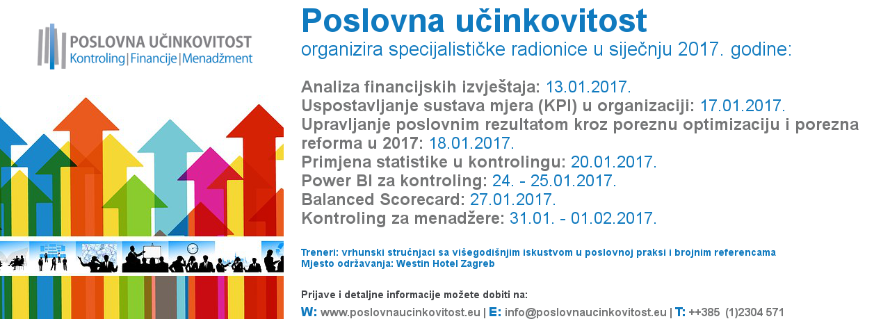 SPECIJALISTIČKE RADIONICE U 01/2017